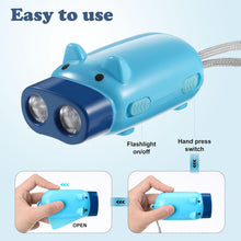 2-LED Hand Press Torch – Battery-Free Hand Crank Flashlight